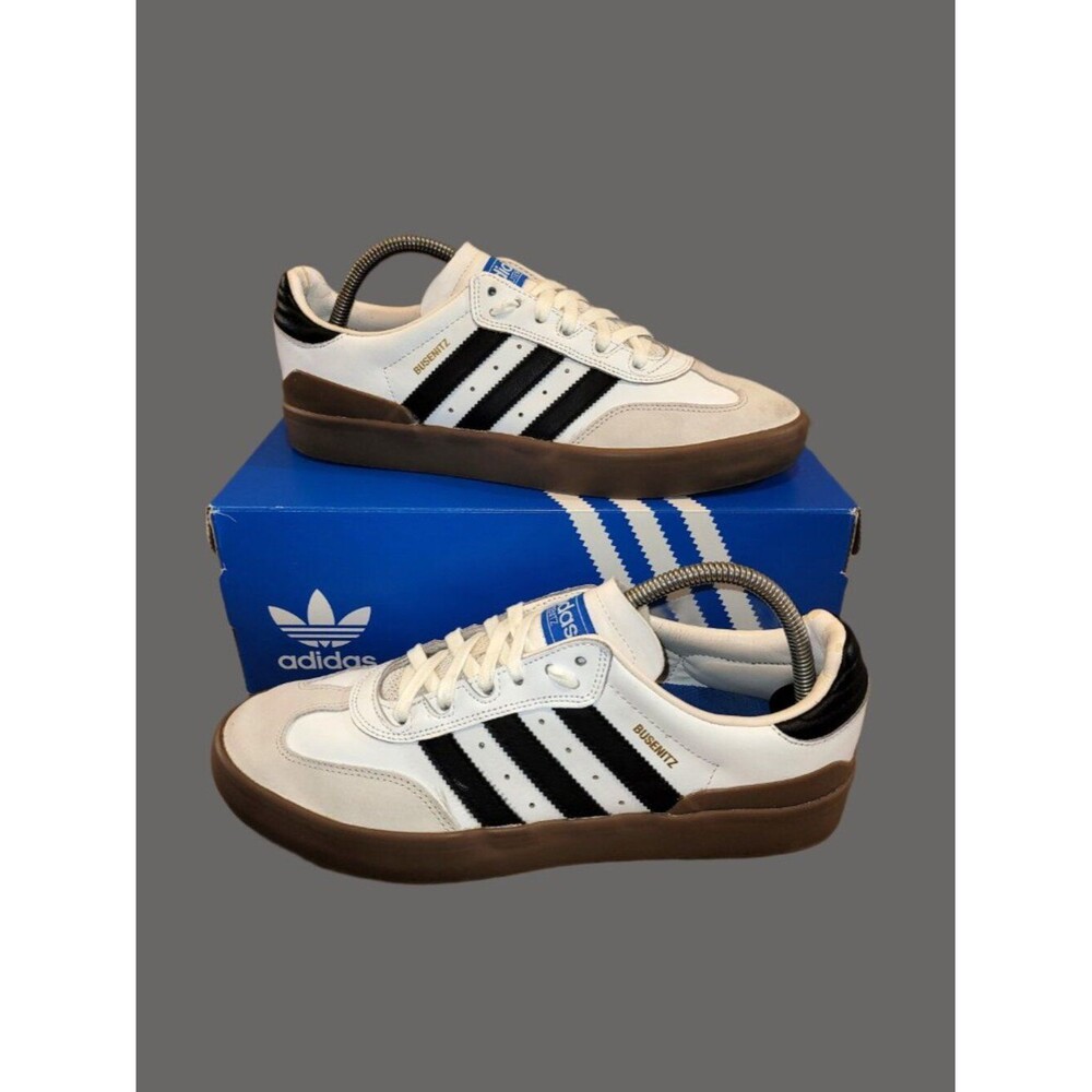Adidas Busenitz Vulc Edition BB8449 White Black Shoes Sneakers Men’s Size 9.5
